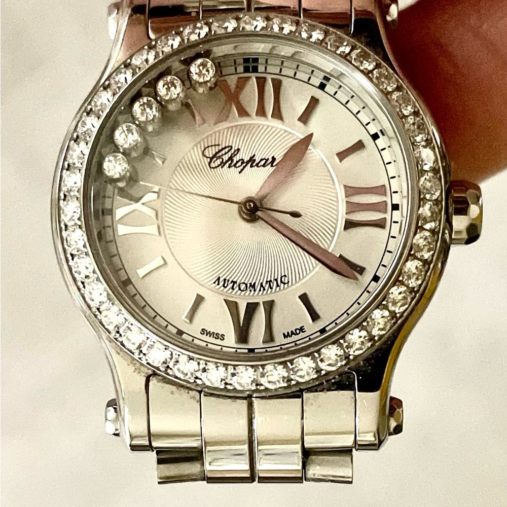 Chopard Happy Sport 27mm Women's Watch with dancing diamonds